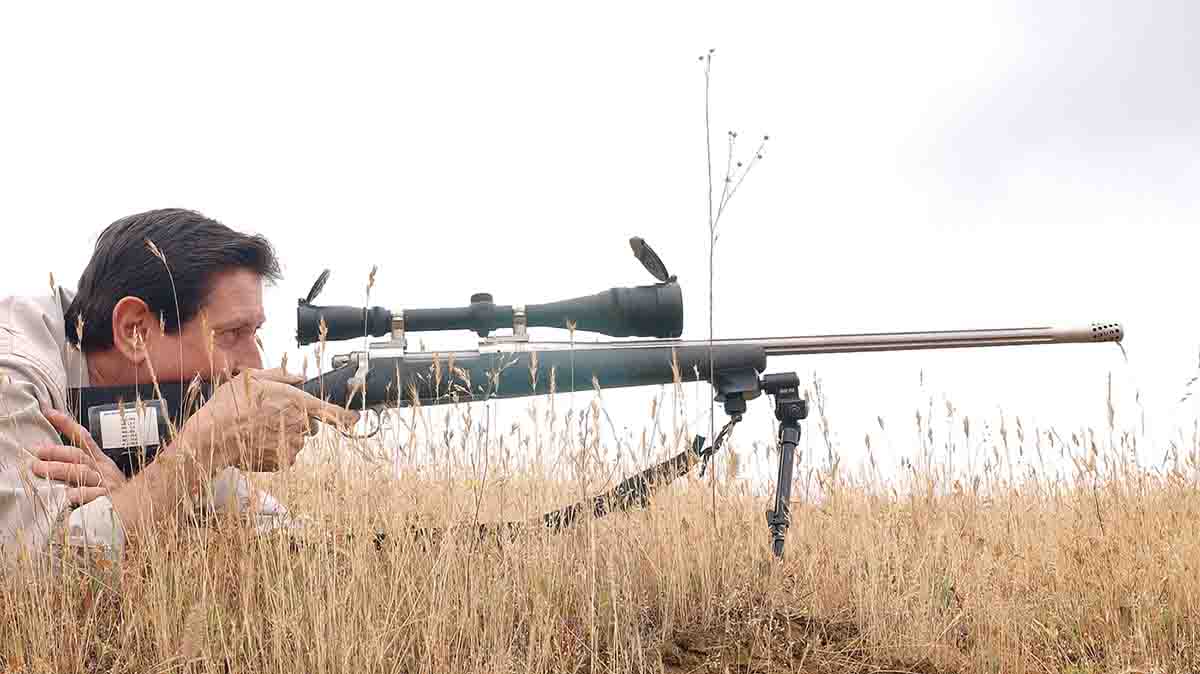 A bipod is just as good as a benchrest and can almost always be used from the prone position in canyon country.